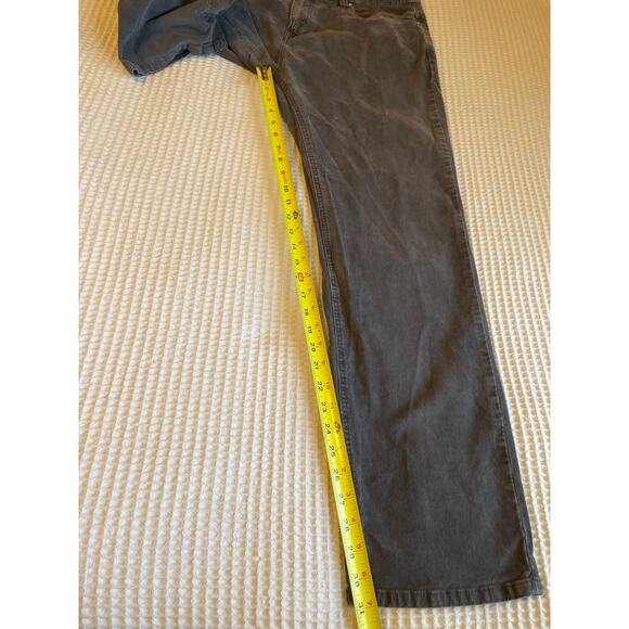 PrAna Men's Sustainer Slim Fit Charcoal Gray Corduroy Straight Leg Pants 36/32 - Picture 4 of 14